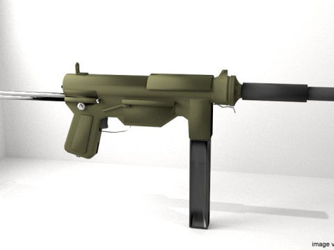 SMG - M3a1 The Greaser 3Dモデル