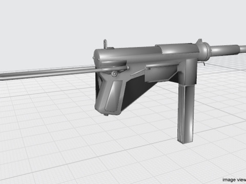 SMG - M3a1 The Greaser 3D मॉडल