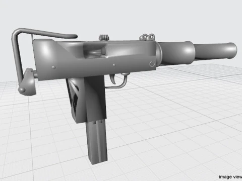 SMG &ndash; tłumik Mac 10 Model 3D