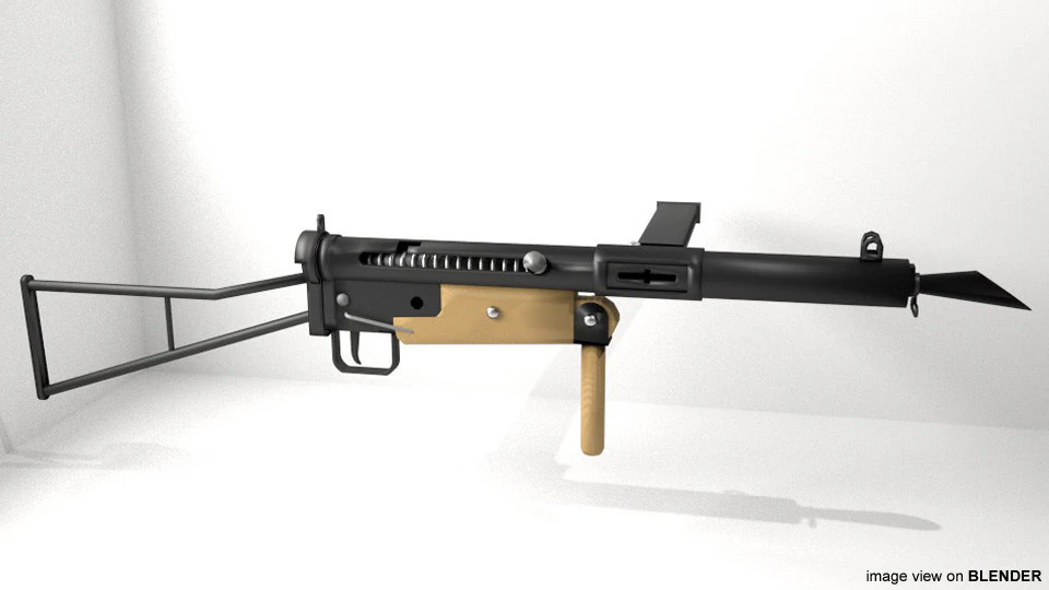 SMG - ステン マーク I 3Dモデル .c4d .max .obj .3ds .fbx .stl .blend 