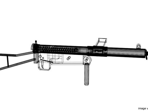 SMG - Sten Mark I 3Dモデル