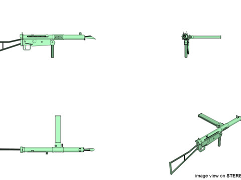 SMG - Sten Mark I 3Dモデル