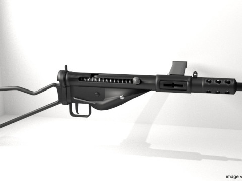 SMG - Sten Mark II 3Dモデル