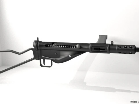 SMG - Sten Mark II Modelo 3D