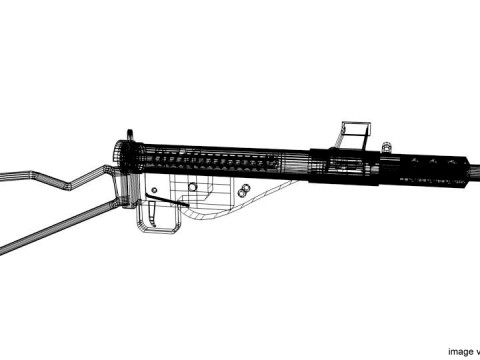 SMG - Sten Mark II 3D Model