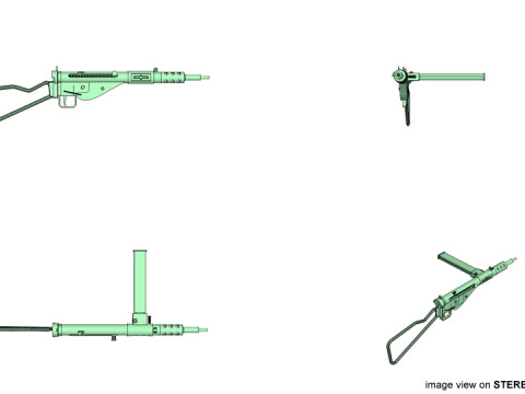 SMG - Sten Mark II 3D Model
