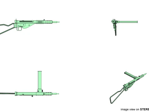 SMG - Sten Mark II 3D Model