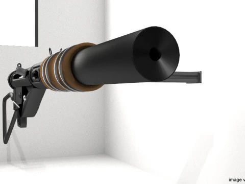 SMG - Sten Mark II Silencer 3D Model