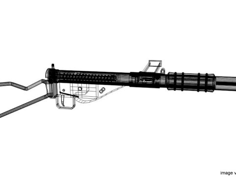 SMG - Sten Mark II Silencer 3D-Modell