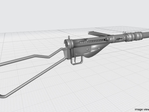 SMG - Sten Mark II Silencer 3D-Modell