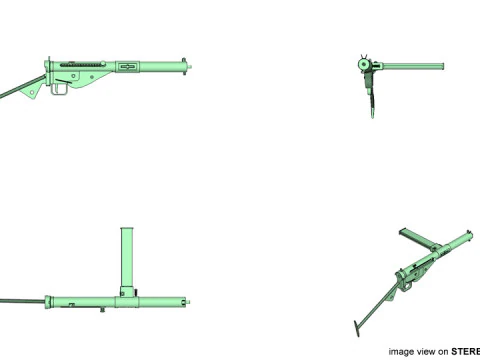SMG - Sten Mark III 3D Model