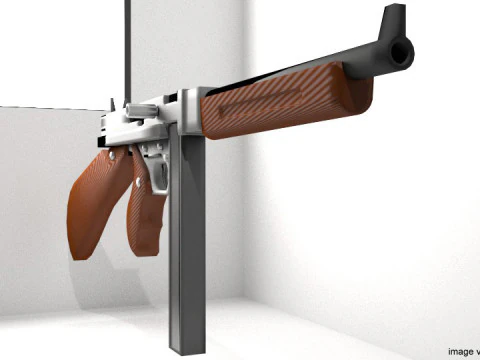 SMG - Thompson M1A1 3D Model
