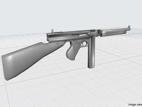 SMG - Thompson M1A1 3Dモデル