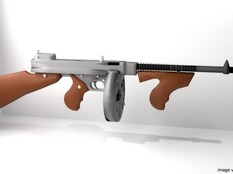 SMG - Thompson M1921 3Dモデル