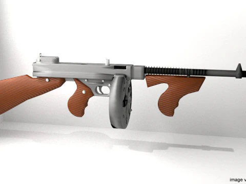 Submetralhadora-Thomson M1921 Modelo 3D