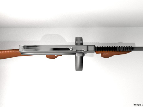 SMG - Thompson M1921 3D Модель