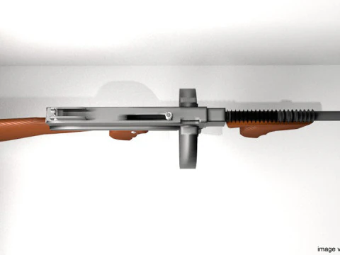 SMG - Thompson M1921 3D Model