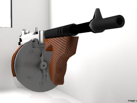 SMG - Thompson M1921 3D Модель