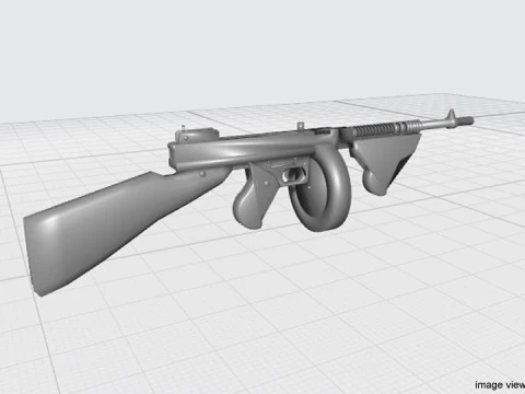 SMG - Thompson M1921 3D Model