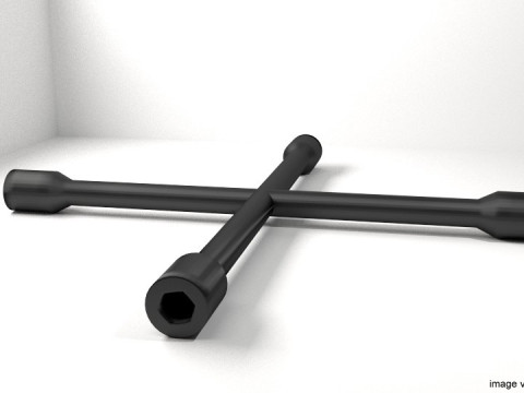 Mechanical Handtools - 4-way lug wrench 3D Модель