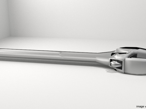 Mechanical Handtools - Adjustable Wrench 3D Model