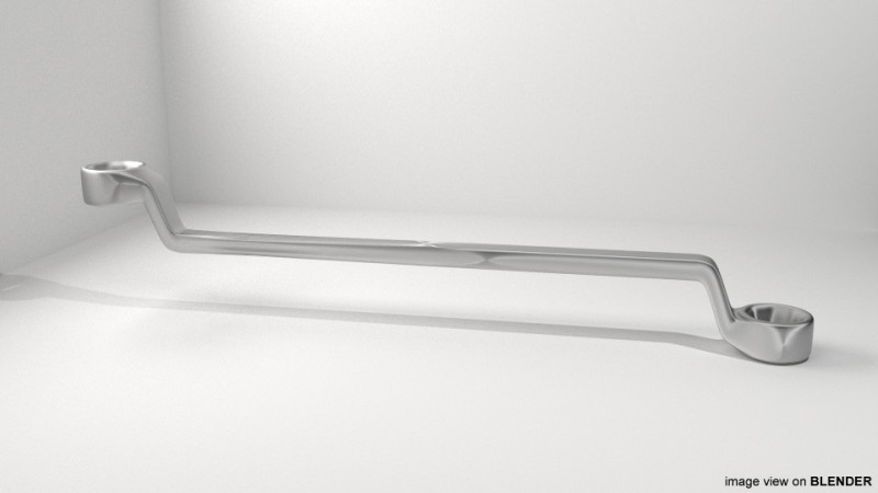 Mechanical Handtools - Box-end Wrench Model 3D .c4d .max .obj .3ds .fbx .stl .blend 