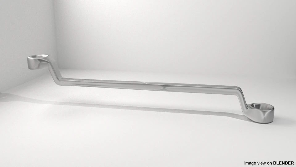 Mechanical Handtools - Box-end Wrench 3D Model .c4d .max .obj .3ds .fbx .stl .blend 