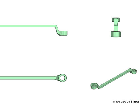 Mechanical Handtools - Box-end Wrench Model 3D