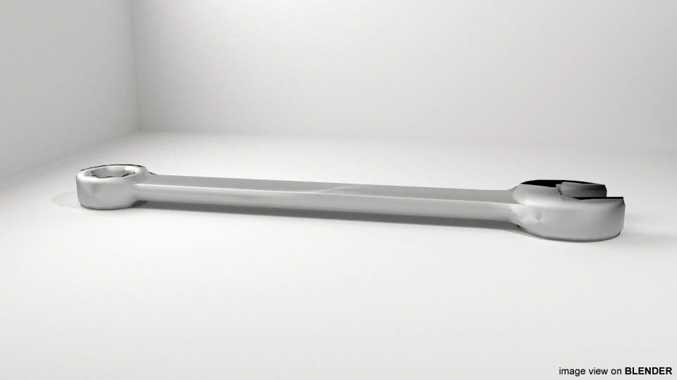 Mechanical Handtools - Combination Wrench 3D Model .c4d .max .obj .3ds .fbx .stl .blend 