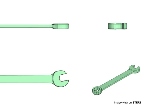 Mechanical Handtools - Combination Wrench 3D Model