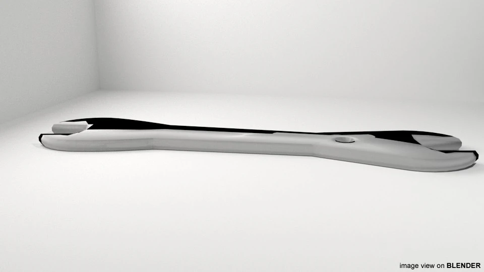 Mechanical Handtools - Cone Wrench 3D Model .c4d .max .obj .3ds .fbx .stl .blend 