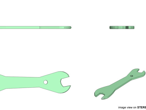 Mechanical Handtools - Cone Wrench Model 3D