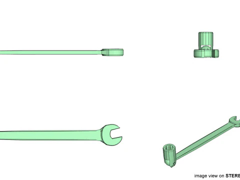 Mechanical Handtools - Flex-head Socket Wrench 3D Model