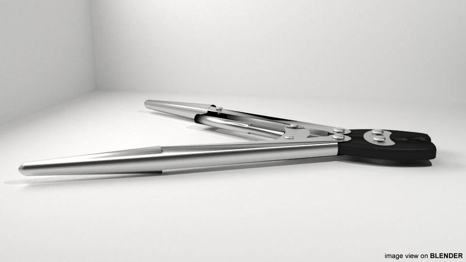 Mechanical Handtools - Hand Crimp 3D Model .c4d .max .obj .3ds .fbx .stl .blend