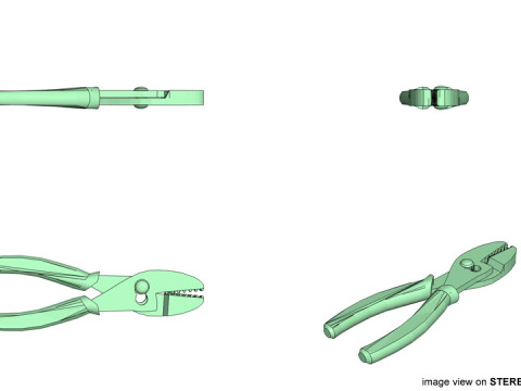 Mechanical Handtools - Linemans Pliers 3D Model