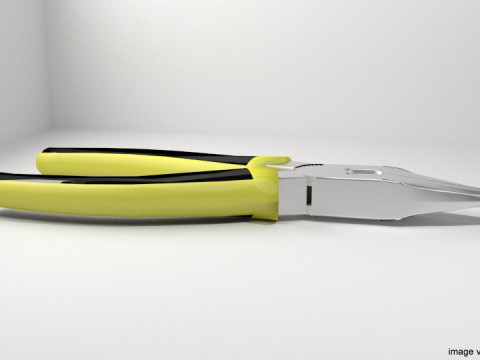 Mechanical Handtools - Long-nose Pliers 3D Model