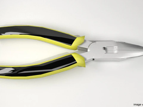 Mechanical Handtools - Long-nose Pliers 3D Model