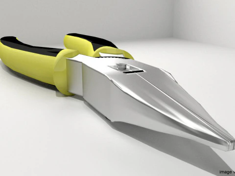 Mechanical Handtools - Long-nose Pliers 3D Model