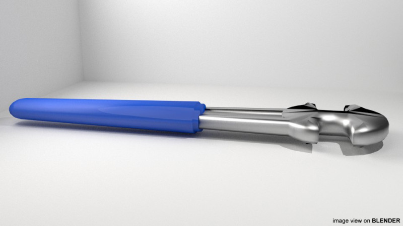 Mechanical Handtools - Pedal Remover 3D Модель .c4d .max .obj .3ds .fbx .stl .blend 