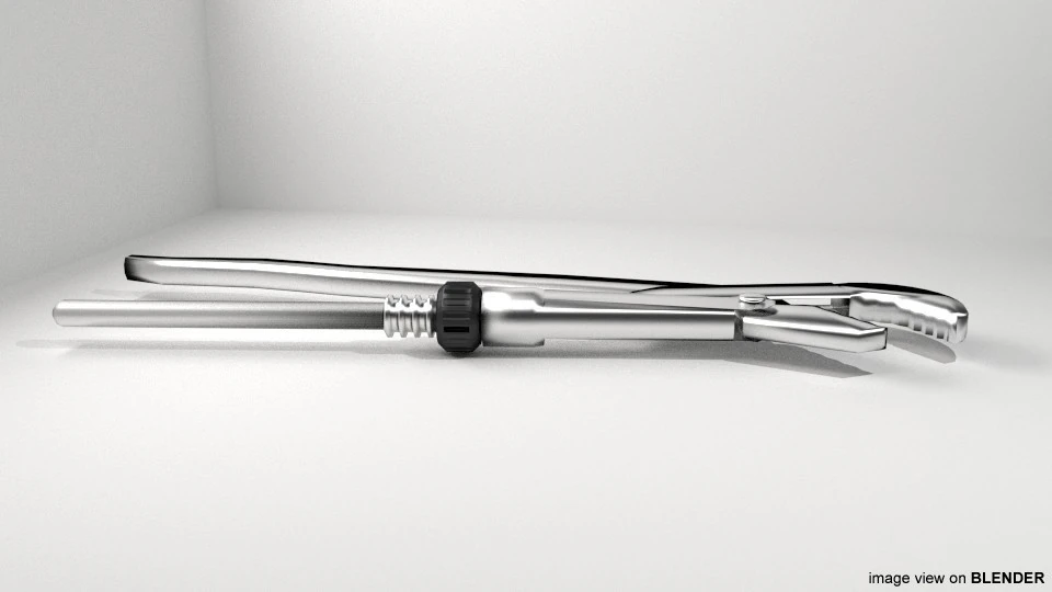 Mechanical Handtools - Plumber Wrench 3D Model .c4d .max .obj .3ds .fbx .stl .blend