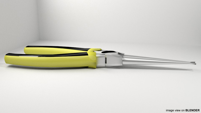 Mechanical Handtools - Round-nose Pliers Modelo 3D .c4d .max .obj .3ds .fbx .stl .blend 