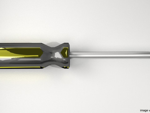 Mechanical Handtools - Screwdriver cross-bade tip Model 3D