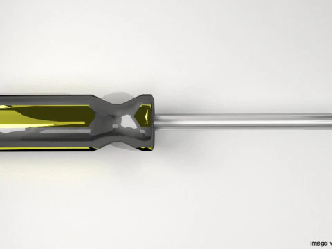 Mechanical Handtools - Screwdriver cross-bade tip 3D Model