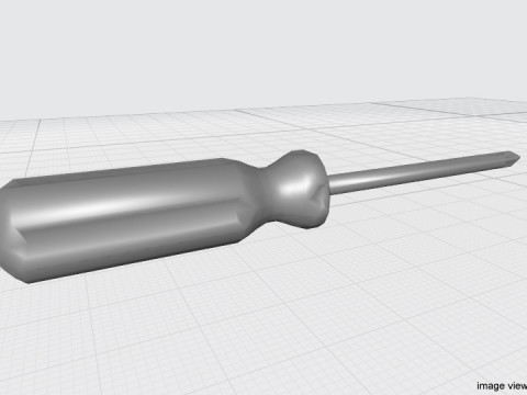 Mechanical Handtools - Screwdriver cross-bade tip Model 3D