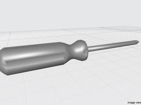 Mechanical Handtools - Screwdriver cross-bade tip 3D Model