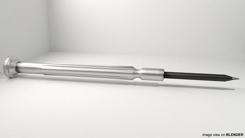 Mechanical Handtools - Screwdriver flat-bade tip 3Dモデル .c4d .max .obj .3ds .fbx .stl .blend 