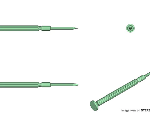 Mechanical Handtools - Screwdriver flat-bade tip 3D Model
