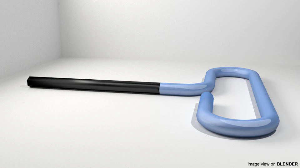 Mechanical Handtools - T-Handle Allen Wrench 3D Model .c4d .max .obj .3ds .fbx .stl .blend
