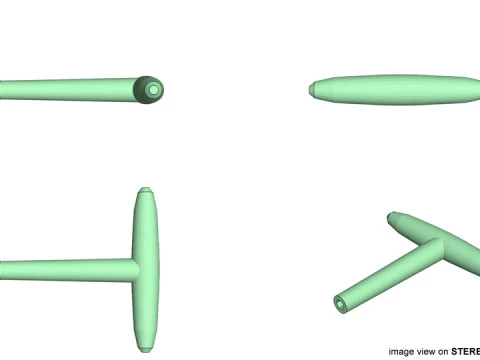 Механические ручные инструменты &mdash; настроечный ключ 3D Модель