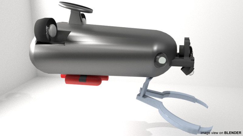 Robotic Underwater Detector - Type 3 Modelo 3D .c4d .max .obj .3ds .fbx .stl .blend 
